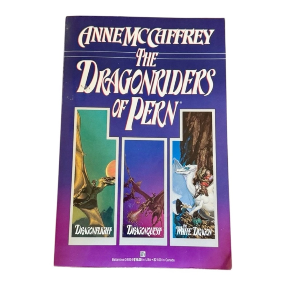 The Dragonriders of Pern Anne McCaffrey Trilogy Books 1-3 Vintage Paperback